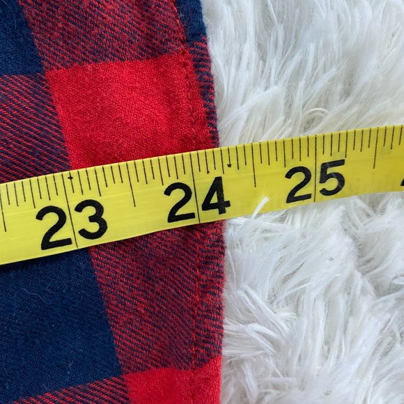 Field and Stream Red Navy Plaid Button Down Shirt - Picture 6 of 6